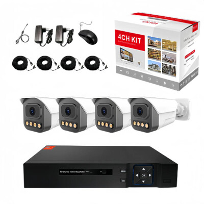 VIDEO OUTDOOR CAMERA 4CH KIT 2MP kit4