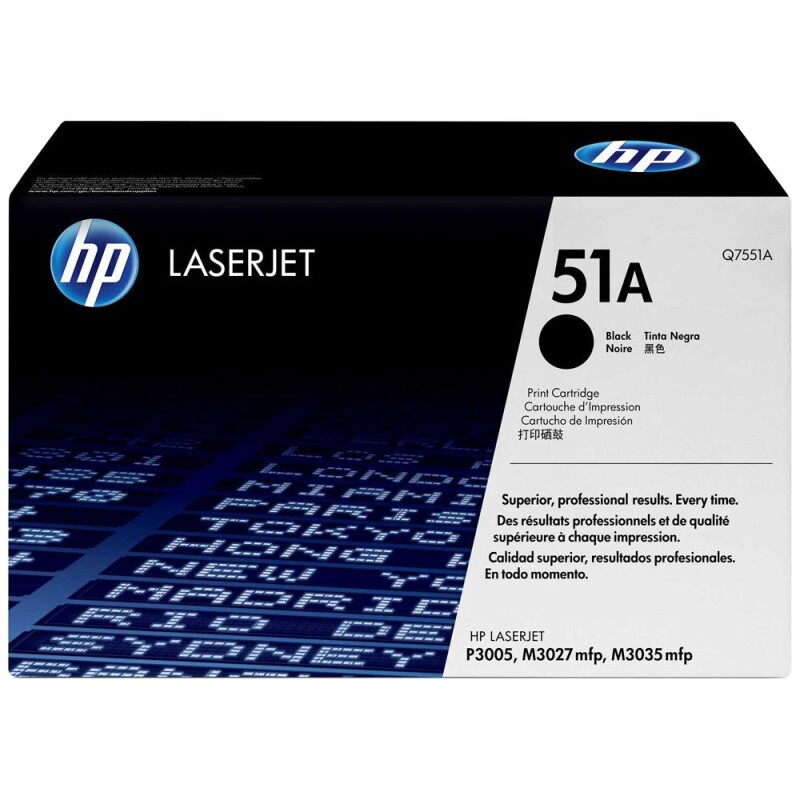 HP Q7551A - Toner Noir - Laserjet P3005/M3035mfp - 6500 pages