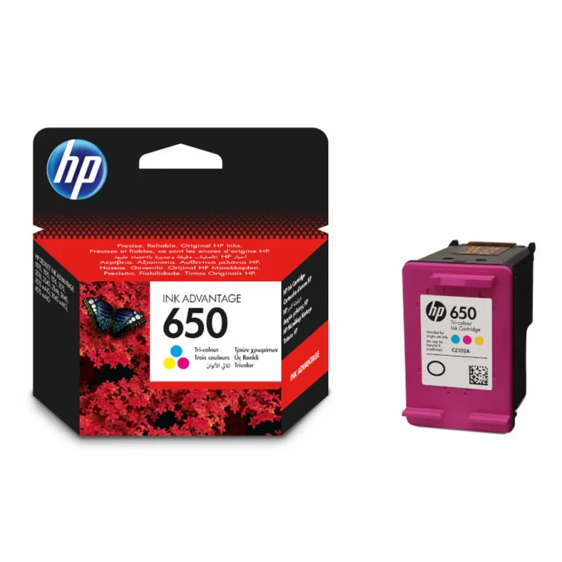 HP 650 Tri-colour Ink Cartridge