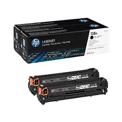 HP 128A DUAL PACK NOIR