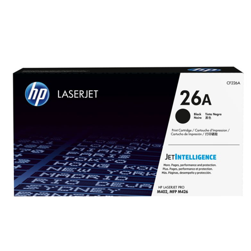 Toner HP 26A - Noir/3100p /P402 d/402n/402dne/ M426 -CF226A