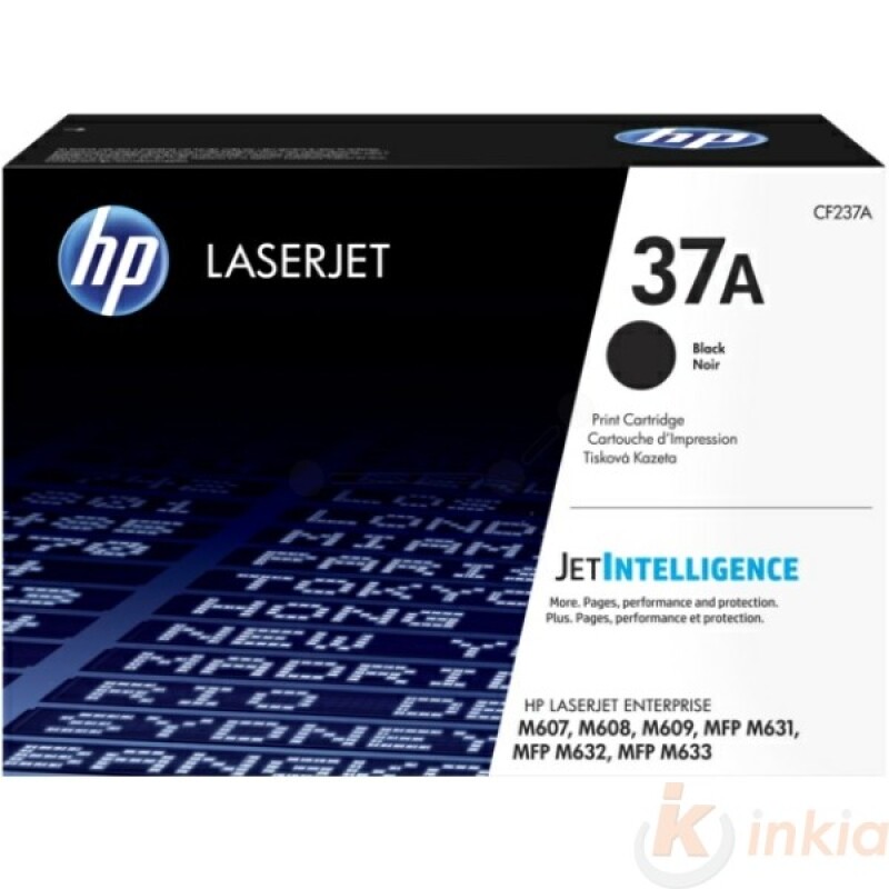 Toner HP 37A-Noir/11000p/PLJEM607dn(n)608dn(nx)/609dn(x) 631h-CF237A