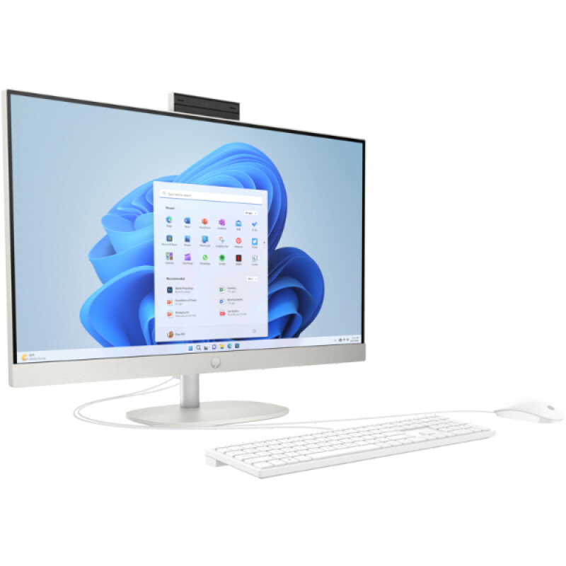 HP All-in-One 27-cr0056nh PC - Intel(R) Core(TM) i7-1355U - 8Gb - 512Gb 27" Full HD Blanc
