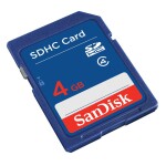 SANDISK CARTE MEMOIRE SD 4GB CLASS 4/ NUMERIQUE