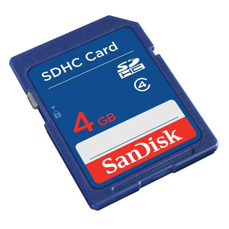 SANDISK CARTE MEMOIRE SD 4GB CLASS 4/ NUMERIQUE