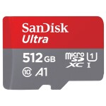 SANDISK CARTE MEMOIRE MICRO SD 512GB ULTRA MICROSDXC UHS-I CARD