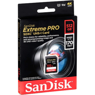 SanDisk Extreme Pro SDHC UHS-I 512Gb