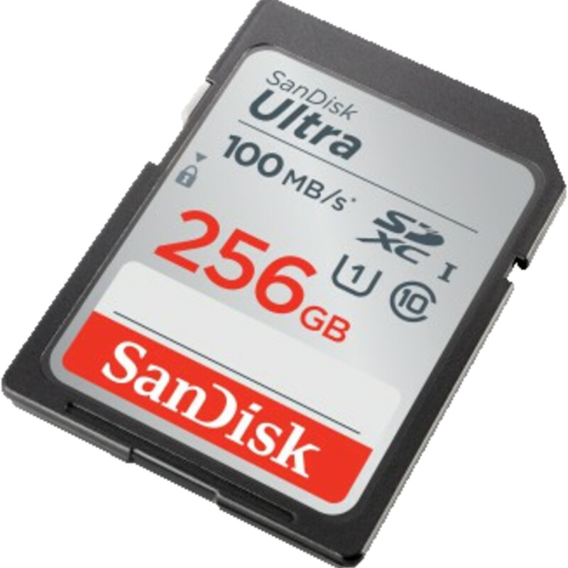 SANDISK CARTE MEMOIRE SD 256GB ULTRA SDHC UHS-I CARD CLASS 10 80MB/S